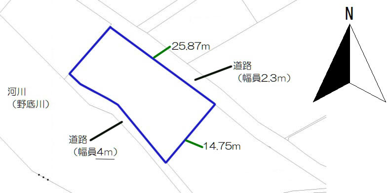 飯田市上郷黒田地形図、公図