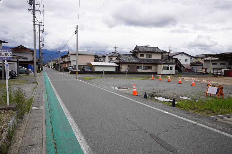飯田市白山通り分譲宅地現地写真