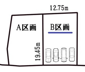 飯田市大瀬木B区画図