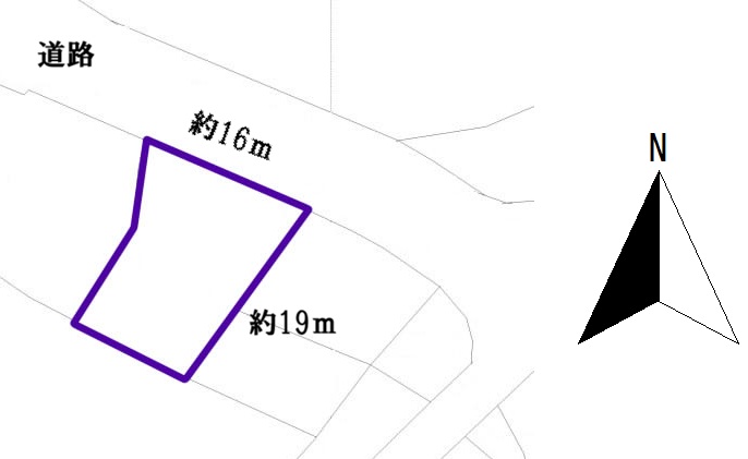 飯田市龍江売地地形図