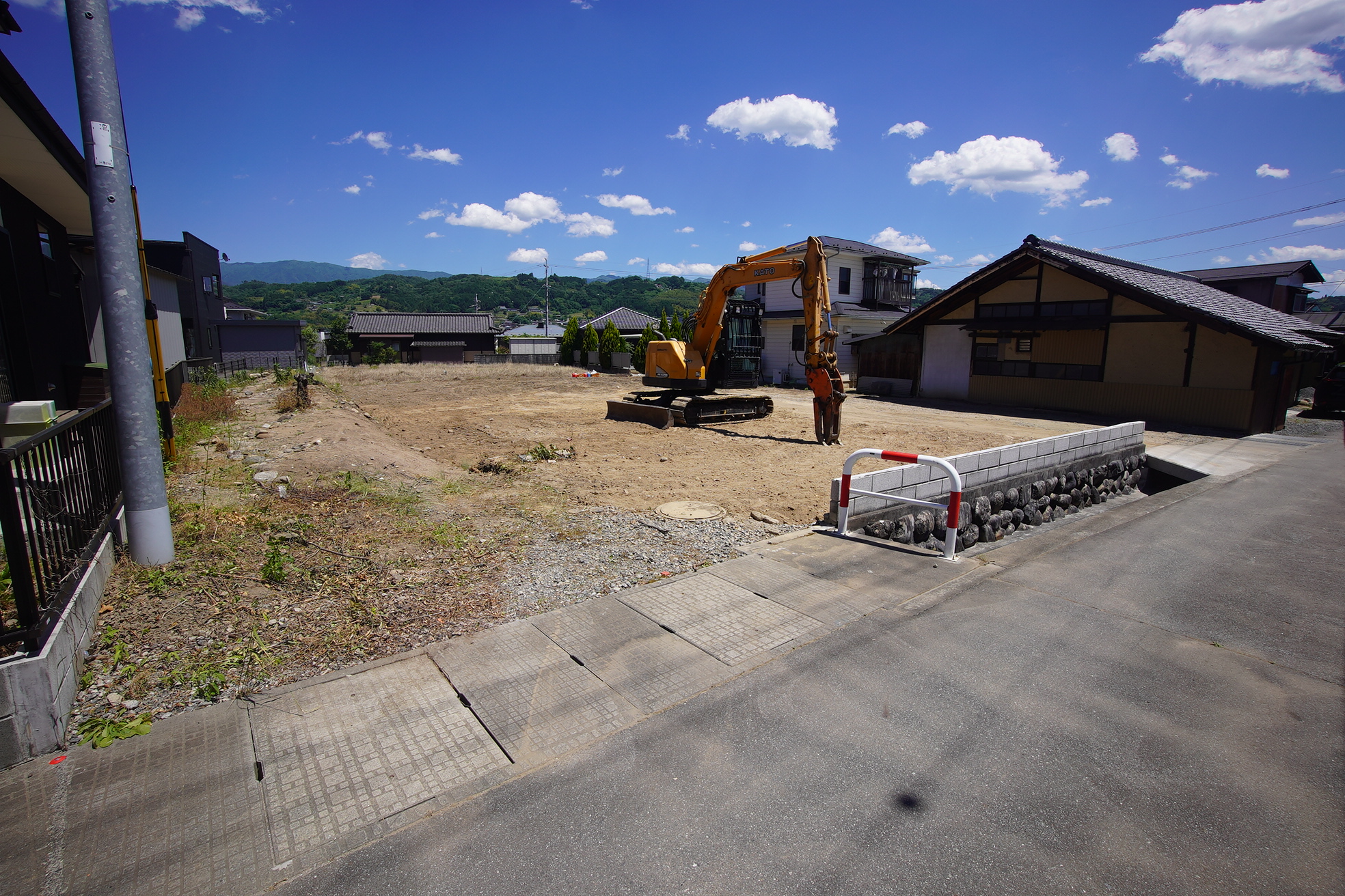 飯田市松尾明分譲宅地現地写真施工中