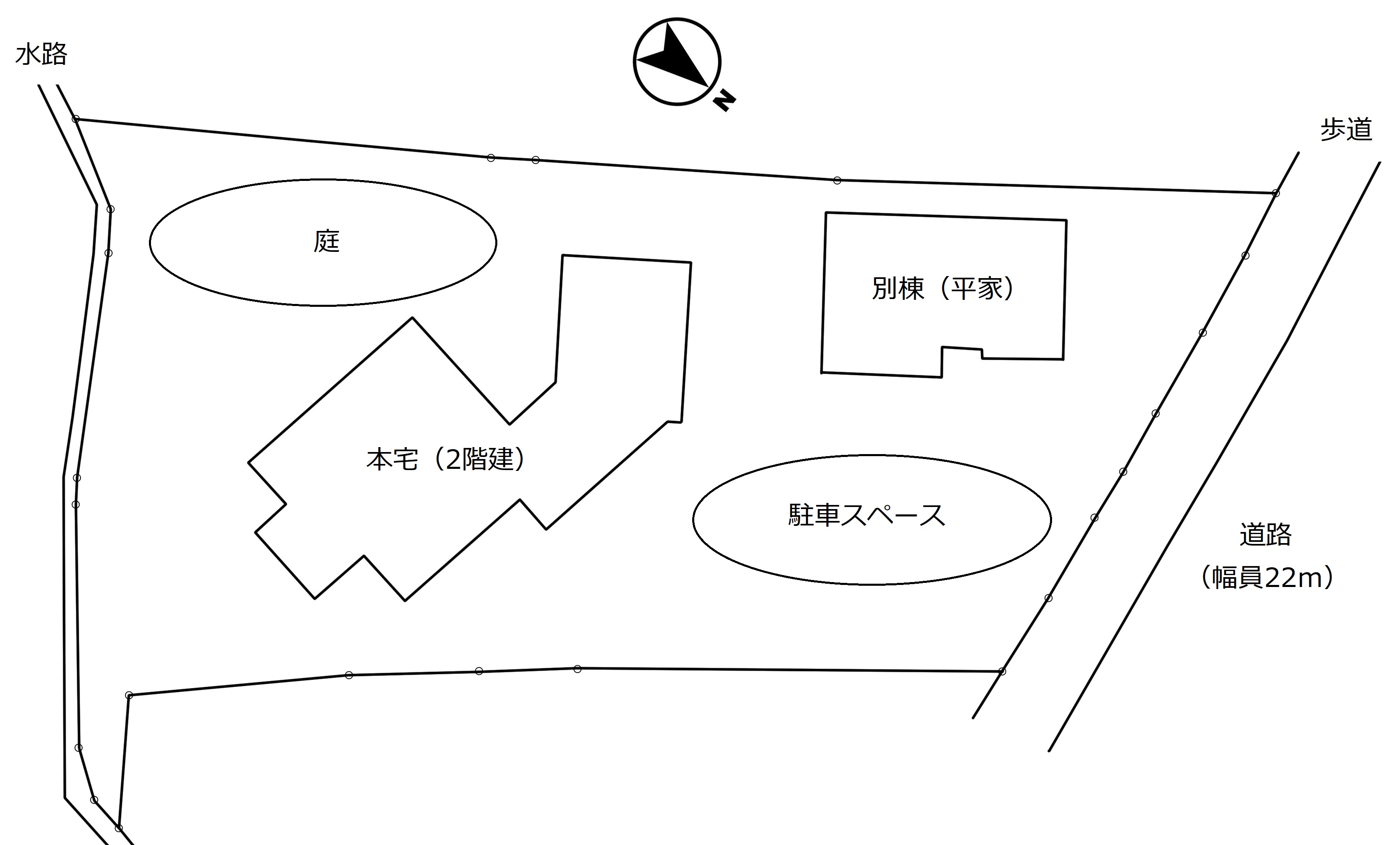 飯田市宮の前中古住宅配置図
